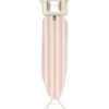 Brabantia strijkplank A 110x30cm voor strijkijzer strepen roze (zand)