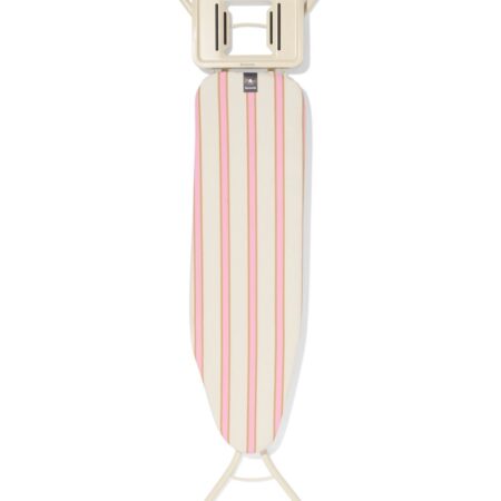 HEMA Brabantia strijkplank A 110x30cm voor strijkijzer strepen roze (zand) | HEMA