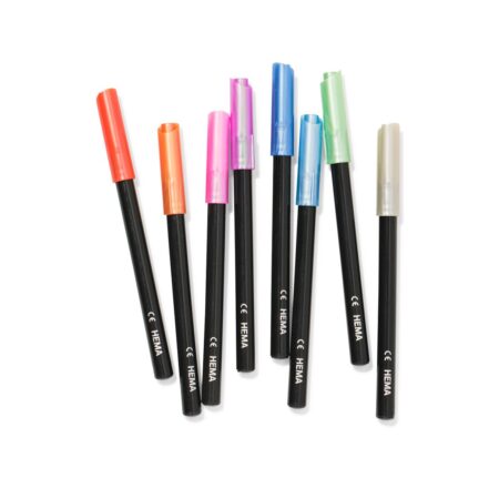 HEMA Brushstiften metallic - 8 stuks | HEMA