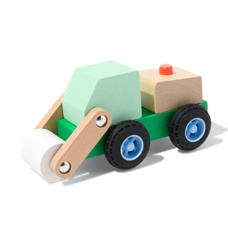HEMA Bulldozer 16x8x7.5cm hout | HEMA