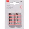 HEMA C alkaline extra power batterijen - 2 stuks | HEMA