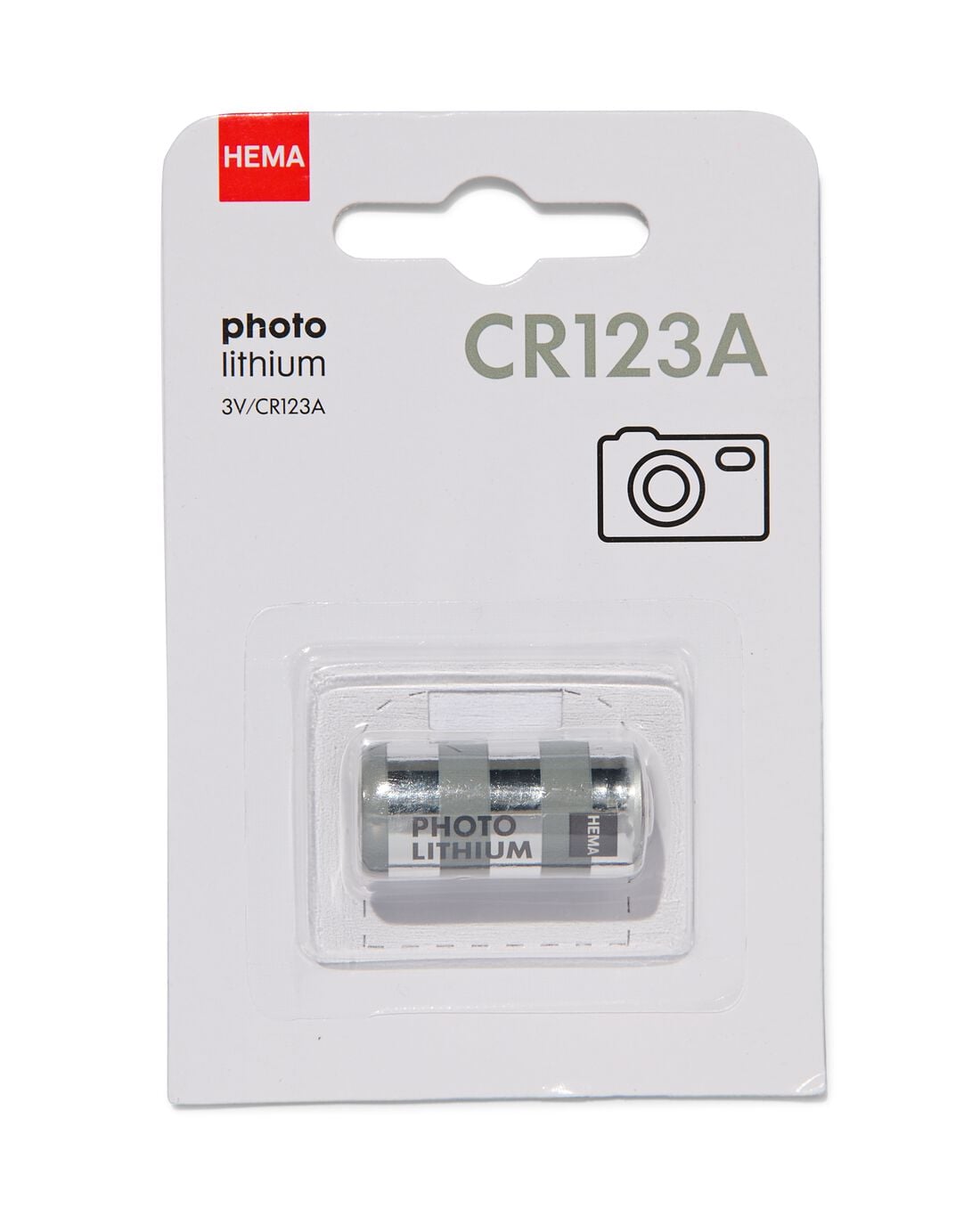 CR123A photo lithium batterij