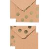 HEMA Cadeau-enveloppen met blanco kaart S stippen - 6 stuks (kraft) | HEMA