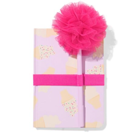 HEMA Cadeauset notitieboek 18x12.6cm pomponpen | HEMA