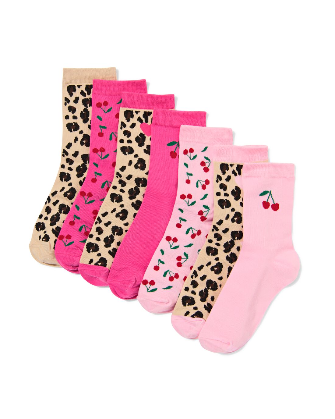 HEMA Cadeauset sokken luipaard maat 36-41 - 7 paar (multicolor) | HEMA