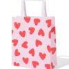 HEMA Cadeautasjes M hart - 6 stuks (rood) | HEMA