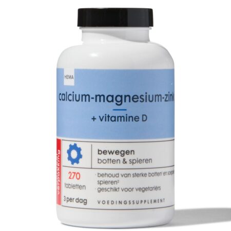 HEMA Calcium-magnesium-zink + vitamine D - 270 stuks | HEMA