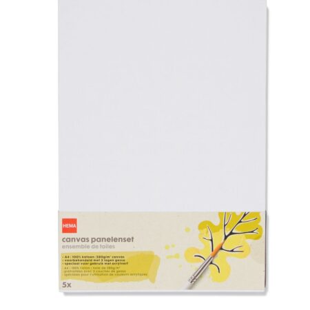HEMA Canvas panelenset A4 - 5 stuks | HEMA