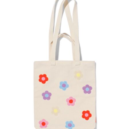HEMA Canvas tas 42x36cm bloem | HEMA