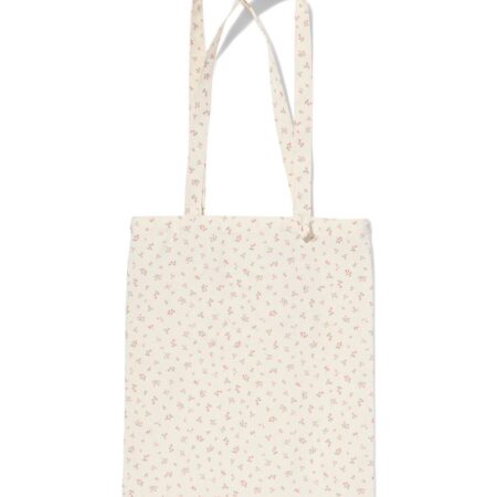 HEMA Canvas tas 42x36cm bloemen (multicolor) | HEMA