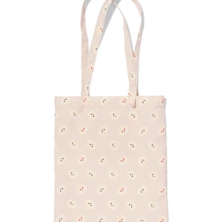 Canvas tas 42x36cm dumplings (beige)