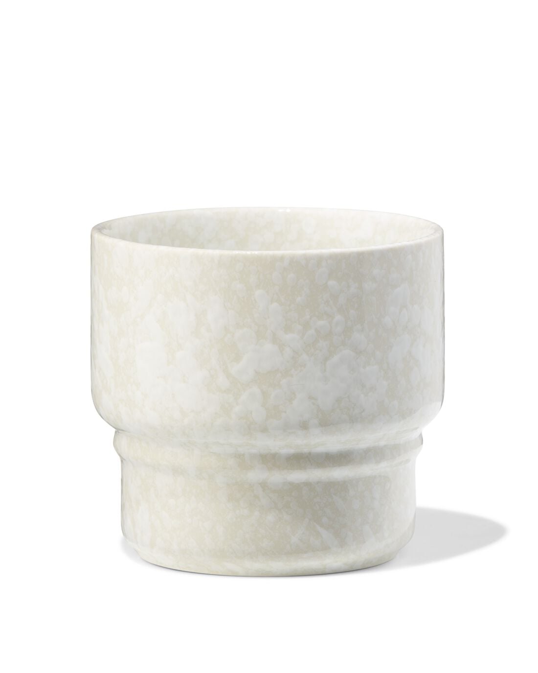 HEMA Cappuccinomok 350ml Trend aardewerk groen spikkels (groen) | HEMA