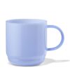 Cappuccinomok 400ml glas blauw