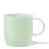 HEMA Cappuccinomok 400ml glas groen (groen) | HEMA
