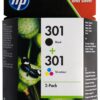 HEMA Cartridge HP 301 zwart/kleur - 2 stuks | HEMA