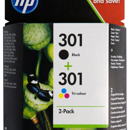 HEMA Cartridge HP 301 zwart/kleur - 2 stuks | HEMA