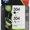 HEMA Cartridge HP 304 zwart/kleur - 2 stuks | HEMA
