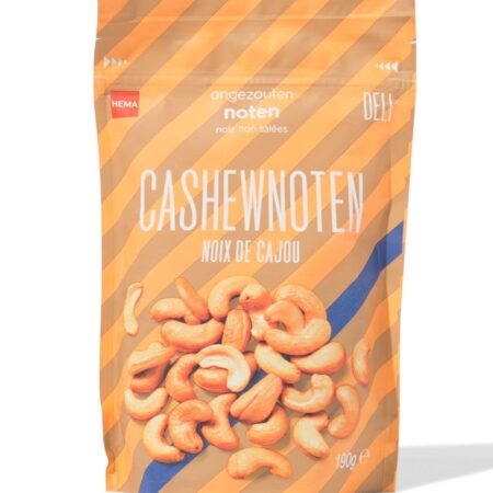 HEMA Cashewnoten ongezouten 190g | HEMA