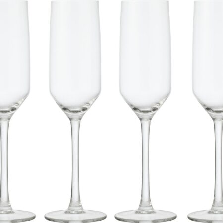 HEMA Champagneglazen 230ml - 4 stuks (transparant) | HEMA