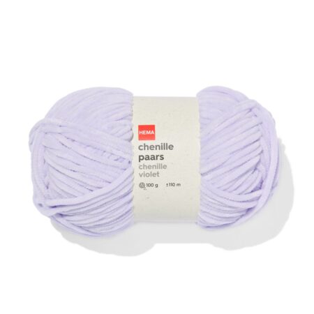 HEMA Chenille paars 100gram 110meter | HEMA