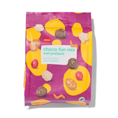 HEMA Choco fun mix met pretzels 150gram | HEMA