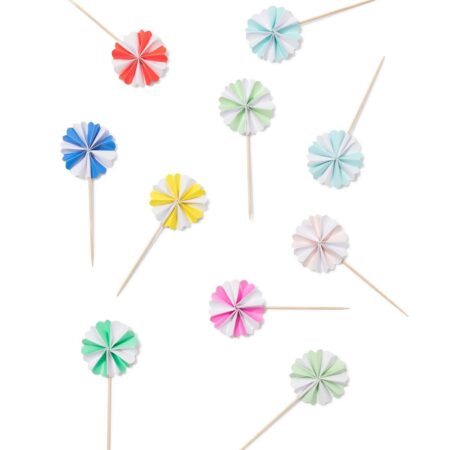 HEMA Cocktailprikker waaier - 10 stuks (multicolor) | HEMA