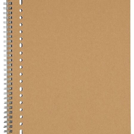 Collegeblok A4 geruit 10x10mm kraft