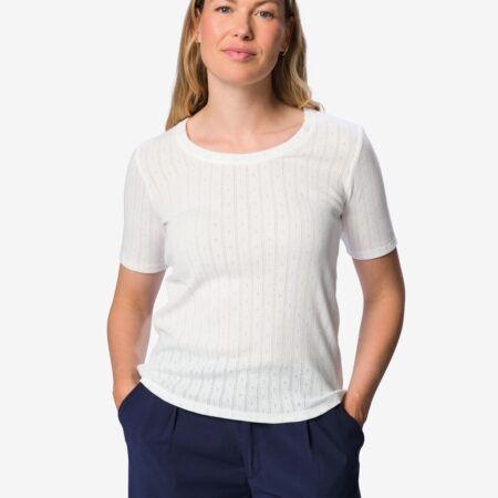 HEMA Dames T-shirt Colette gebroken wit (gebroken wit) | HEMA
