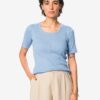 HEMA Dames T-shirt Colette lichtblauw (lichtblauw) | HEMA