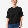 HEMA Dames T-shirt Do relaxed fit zwart (zwart) | HEMA