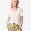 HEMA Dames T-shirt Evie wit (wit) | HEMA