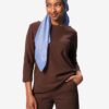HEMA Dames T-shirt Kacey jersey bruin (bruin) | HEMA