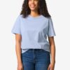 HEMA Dames T-shirt Larissa regular fit lichtblauw (lichtblauw) | HEMA
