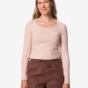 HEMA Dames T-shirt Olivia jersey roze (roze) | HEMA