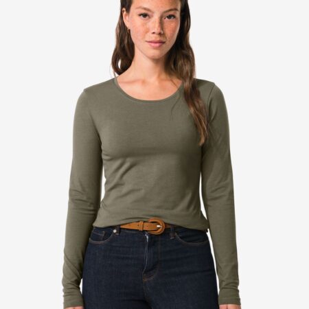 Dames T-shirt jersey essentials grijs