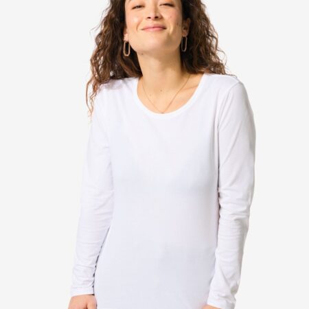 Dames basic t-shirt wit