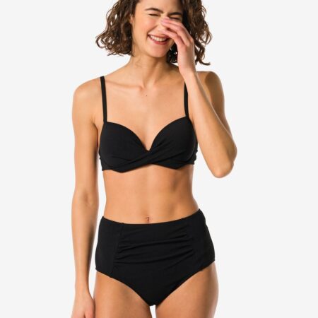 HEMA Dames bikinibroekje control hoge taille zwart | HEMA