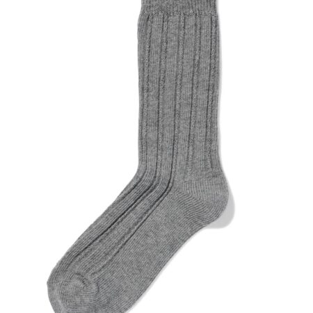 HEMA Dames crewsokken rib grijsmelange | HEMA
