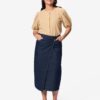 HEMA Dames overslagrok Cindy denim donkerblauw (donkerblauw) | HEMA
