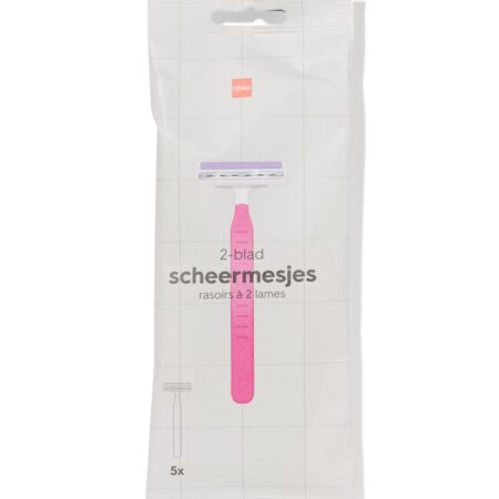 HEMA Dames scheermesjes 2 bladen - 5 stuks | HEMA