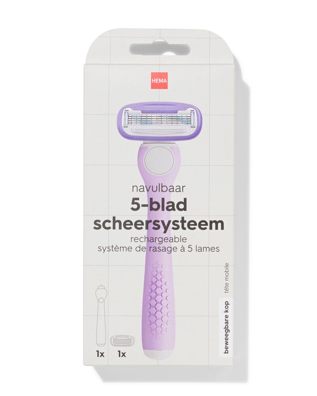 Dames scheersysteem 5 bladen