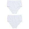 HEMA Dames tailleslip katoen - 2 stuks wit | HEMA