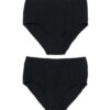 HEMA Dames tailleslip katoen - 2 stuks zwart | HEMA