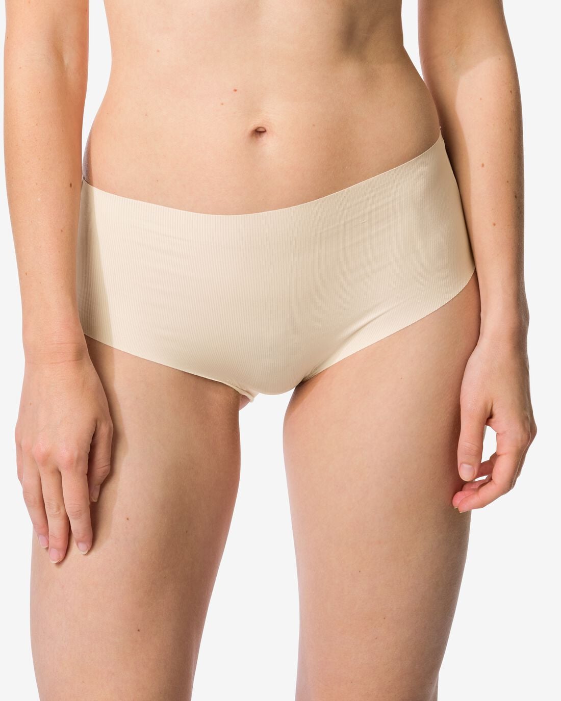 HEMA Dames tailleslip micro rib ultimate comfort naturel (naturel) | HEMA