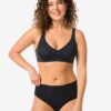 HEMA Dames tailleslip micro rib ultimate comfort zwart (zwart) | HEMA