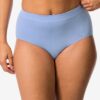 HEMA Dames tailleslip naadloos micro blauw (blauw) | HEMA