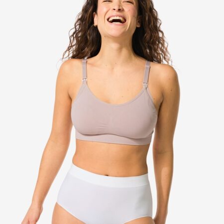 HEMA Dames tailleslip naadloos micro wit | HEMA