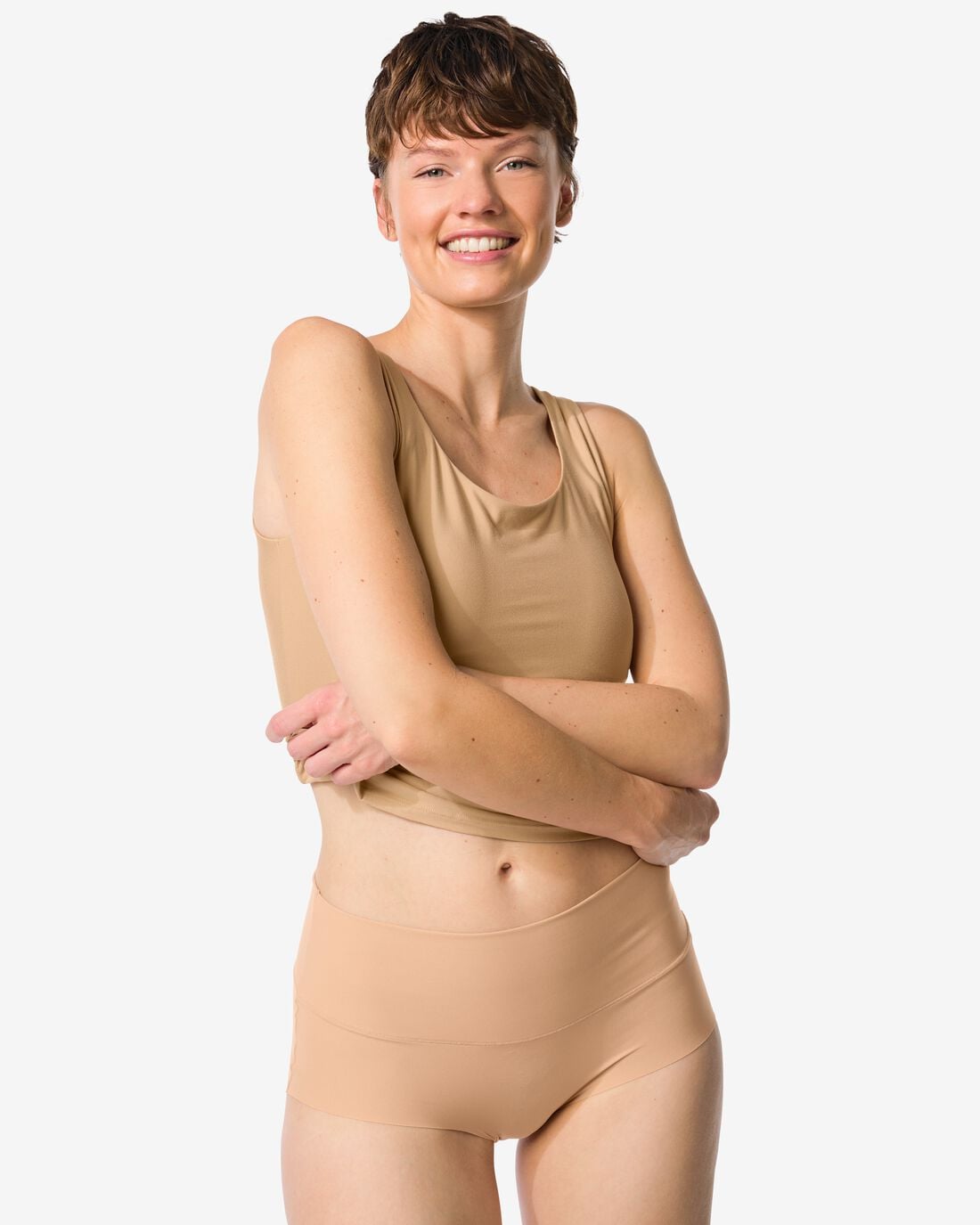 HEMA Dames tailleslip smoothing beige (beige) | HEMA