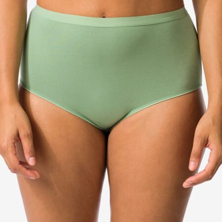 HEMA Dames tailleslips katoen - 2 stuks groen (groen) | HEMA