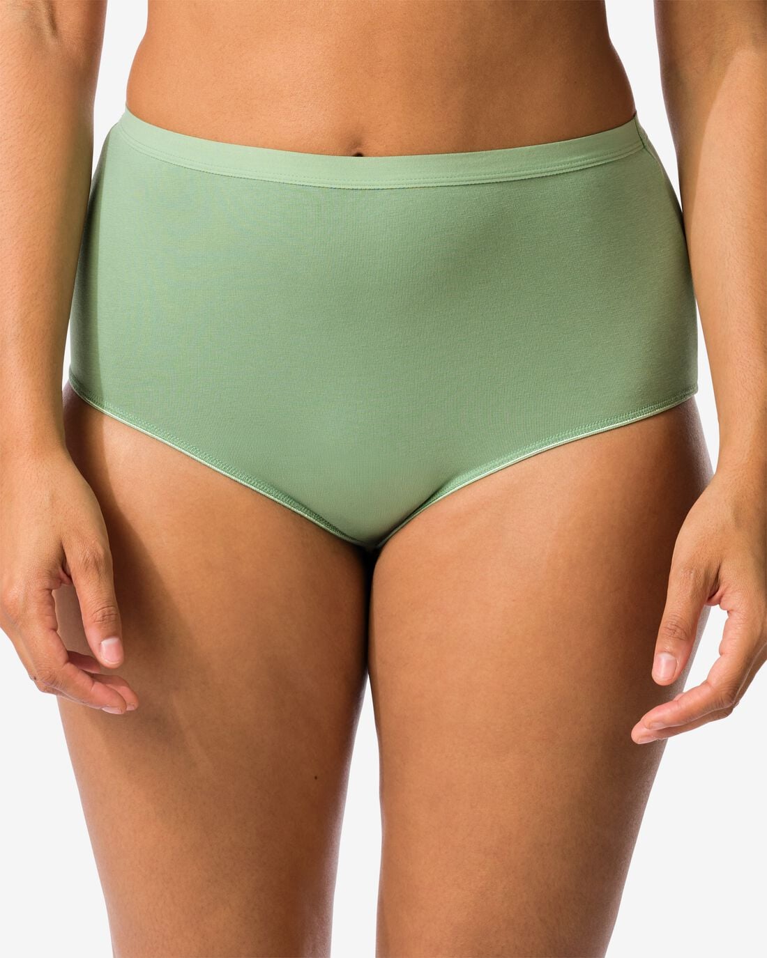 HEMA Dames tailleslips katoen - 2 stuks groen (groen) | HEMA